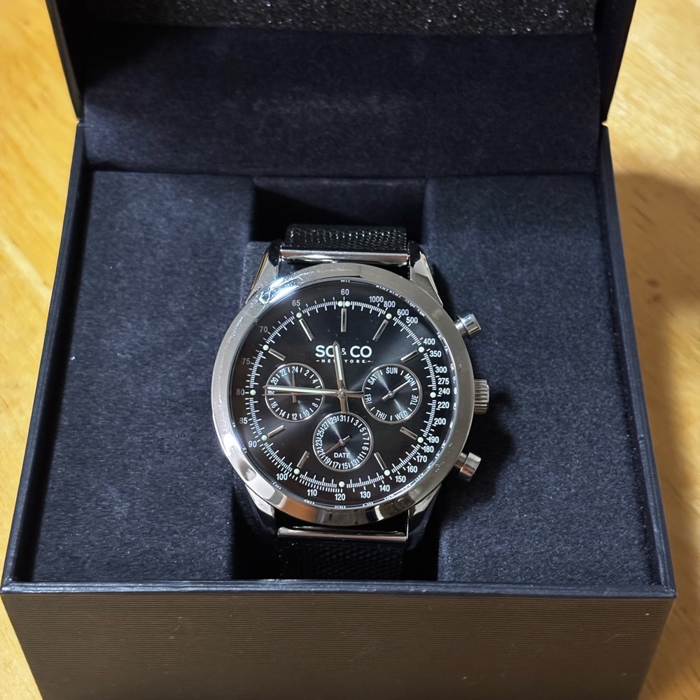 Black So And Co Chronograph Men's Watch